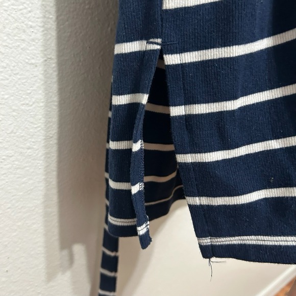 Time & True Blue & White Striped Stretch T Shirt Midi Dress Womens Size XXL - Picture 11 of 13